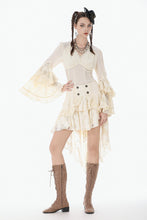 Load image into Gallery viewer, Steampunk Lace Flare-Sleeve Top TW684