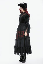 Load image into Gallery viewer, Gothic Velvet Lace High-Neck Top TW685