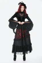 Load image into Gallery viewer, Gothic Velvet Lace High-Neck Top TW685