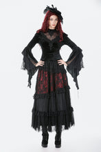Load image into Gallery viewer, Gothic Velvet Lace High-Neck Top TW685