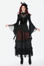 Load image into Gallery viewer, Gothic Velvet Lace High-Neck Top TW685