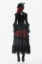 Load image into Gallery viewer, Gothic Velvet Lace High-Neck Top TW685