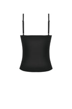 Load image into Gallery viewer, Imprisoned Psalms - Gothic Revivial Cami Top with Metallic Buckle Straps and Sheer Lace Patchwork TW686