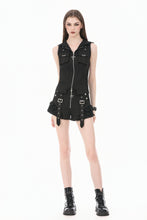 Load image into Gallery viewer, Dark Rebel Shadow Gothic Punk Hooded Vest TW688