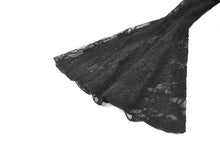 Load image into Gallery viewer, Phantom Butterfly - Gothic Dark Heart-Neck All-Over Lace Bell-Sleeve Slim Top TW689