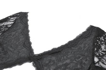 Load image into Gallery viewer, Phantom Butterfly - Gothic Dark Heart-Neck All-Over Lace Bell-Sleeve Slim Top TW689