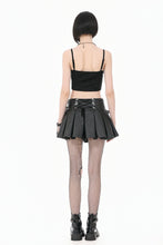 Load image into Gallery viewer, Dark Bone Rebel Punk Skull Zip Camisole Top TW690