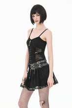 Load image into Gallery viewer, Key to Night - Gothic Punk Cami Top with Key Pendant TW692