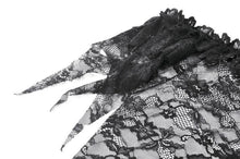 Load image into Gallery viewer, Gothic Romantic Off-Shoulder Sheer Lace Top with Ethereal Winged Sleeves TW693