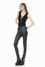 Load image into Gallery viewer, Dark Weave - Gothic Backless Spider Decor Skeleton Cut-out Halter Slim Tank Top TW694