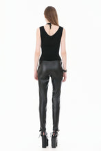 Load image into Gallery viewer, Dark Weave - Gothic Backless Spider Decor Skeleton Cut-out Halter Slim Tank Top TW694