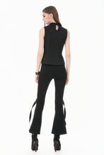 Load image into Gallery viewer, Iron Covenant - Punk Dark-Wear Vest with  Metallic Ring, Double Eyelet Lace-up TW699