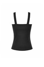 Load image into Gallery viewer, Punk Tank Top with Pentagram Mesh Inlay and Studded Vertical Tape TW706