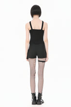 Load image into Gallery viewer, Punk Tank Top with Pentagram Mesh Inlay and Studded Vertical Tape TW706