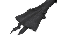 Load image into Gallery viewer, Gothic Cross Decor Irregular Split Ruffled Bell-Sleeve Knit Top TW708