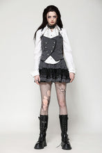 Load image into Gallery viewer, Dark Striped Academic Vest VW021