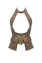 Load image into Gallery viewer, Steampunk Utility Vest with Cargo Pockets VW023