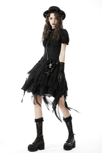Gothic mini rucksack hanging off one shoulder ABG001