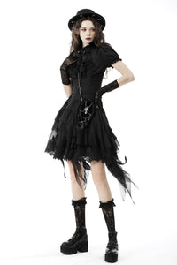 Gothic mini rucksack hanging off one shoulder ABG001
