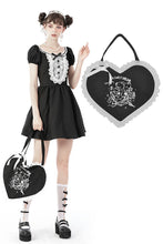 Load image into Gallery viewer, Black white adventures of little bear handbag ABG003