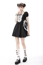 Load image into Gallery viewer, Black white adventures of little bear handbag ABG003