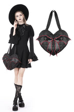 Load image into Gallery viewer, Gothic bat wing hearted handbag ABG005