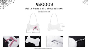 Dolly white bone shoulder bag ABG009