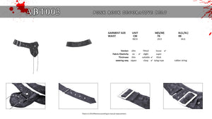 Punk rock decorative belt ABT003