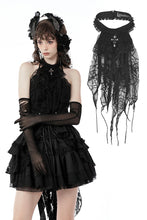 Load image into Gallery viewer, Gothic shredded spider neck tie ACK137