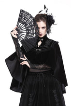 Load image into Gallery viewer, Gothic Black lace fan AFN003 - Gothlolibeauty