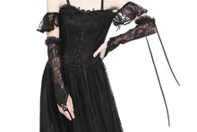 Load image into Gallery viewer, Gothic lace oversleeve with ribbon rope AGL002 - Gothlolibeauty
