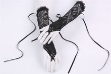 Load image into Gallery viewer, Gothic lace oversleeve with ribbon rope AGL002 - Gothlolibeauty