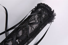 Load image into Gallery viewer, Gothic lace oversleeve with ribbon rope AGL002 - Gothlolibeauty