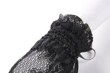 Load image into Gallery viewer, Black lolita lace gloves AGL005