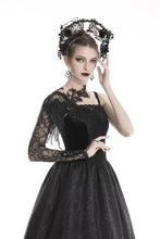 Load image into Gallery viewer, Gothic women half lace sleeves with flowers AGL006 - Gothlolibeauty