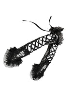Load image into Gallery viewer, Gothic lace up lacey gloves AGL007