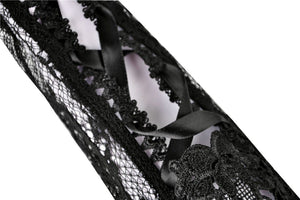Gothic lace up lacey gloves AGL007