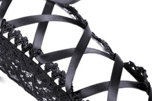 Load image into Gallery viewer, Gothic elegant lace up gloves AGL015