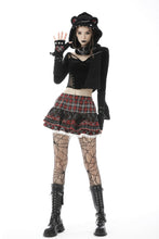 Load image into Gallery viewer, Punk metal warm wooly plaid cat claw gloves AGL016