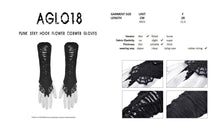 Load image into Gallery viewer, Punk sexy hook flower cobweb gloves AGL018