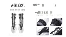 Load image into Gallery viewer, Gothic sexy lace gloves AGL021
