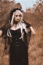 Load image into Gallery viewer, Gothic bride cross veil AHW004 - Gothlolibeauty