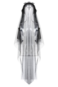 Gothic bride cross veil AHW004 - Gothlolibeauty