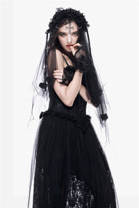 Gothic bride cross veil AHW004 - Gothlolibeauty