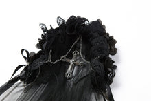 Load image into Gallery viewer, Gothic bride cross veil AHW004 - Gothlolibeauty