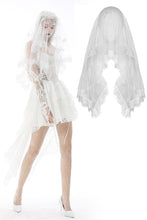 Load image into Gallery viewer, Women white romantic veil AHW009