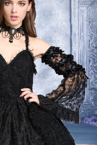 gothic lolita Crumple lace arm sleeve(price for one pair) ARW001
