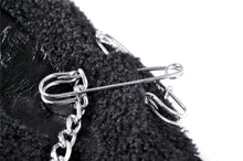 Load image into Gallery viewer, Women&#39;s warm metal rabbit ear wooly scarf ASF023