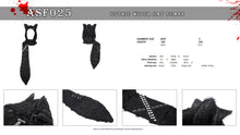 Load image into Gallery viewer, Gothic witch cat scarf ASF025
