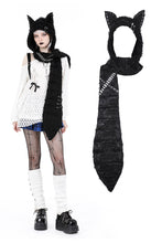 Load image into Gallery viewer, Gothic witch cat scarf ASF025